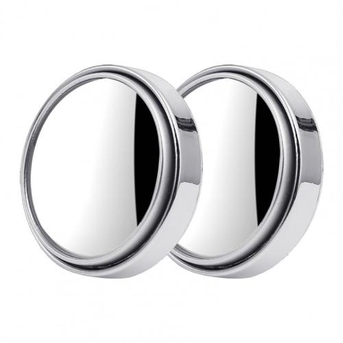 1Pair Rear View Mirror Solid Adjustable Car Rear View Mirror Universal Fit Firmly Stick Car Door Mirrors:  Silver