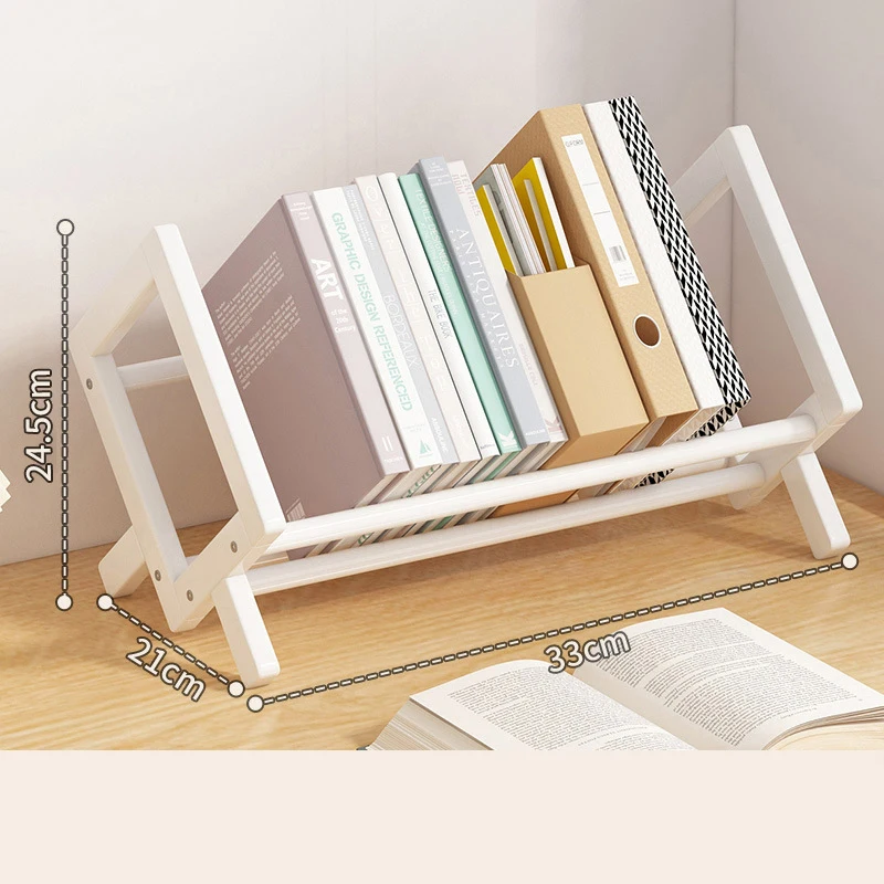 Estantería de escritorio para el hogar, estante decorativo para sala de estar, revistero de tipo económico Simple, estantes de almacenamiento finos para dormitorio a pequeña escala
