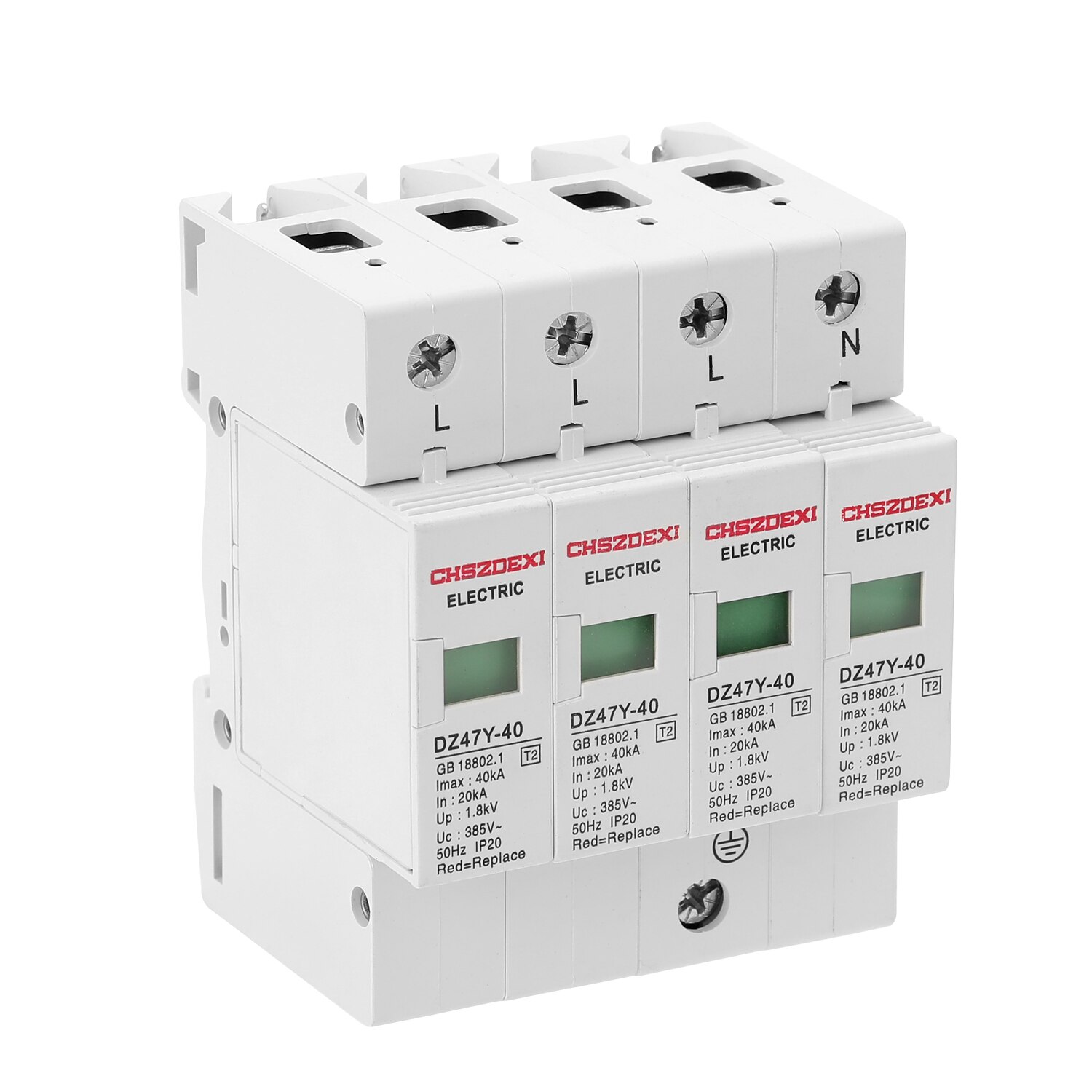 Parafoudre SPD 385V, dispositif de protection pour basse tension 4P