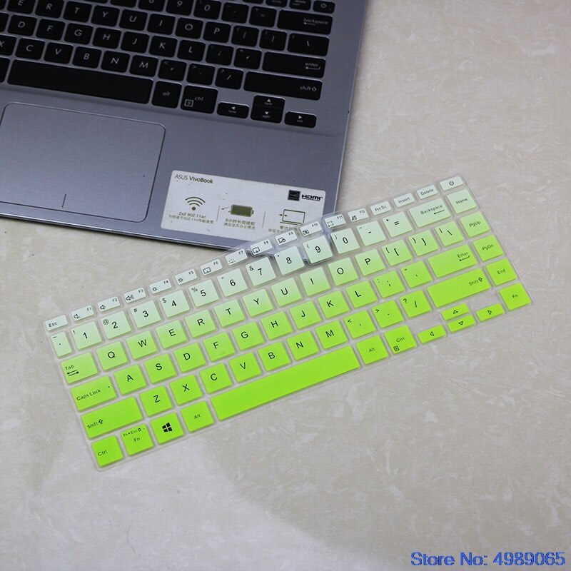 for Asus Zenbook Q407I Q407 Vivobook S433 S433F S433FA S433FL UM433IQ US Layout Silicone Keyboard Protector Skin Cover