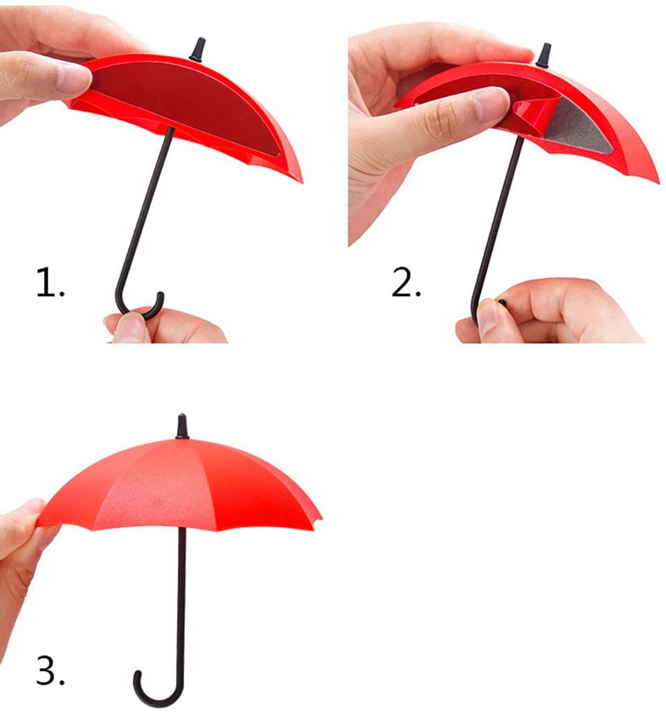 3- pack decoratieve kleine parapluhaak sleutelhanger wandhaak hanger organizer thuis keuken muur deurhaak duurzame gebruikshaken