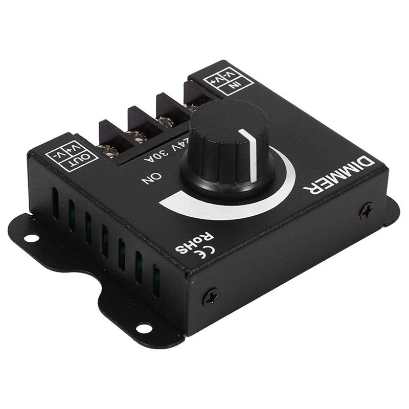 30A LED Dimmer DC 12V 24V 360W Einstellbare Helligkeit Lampe Streifen Fahrer