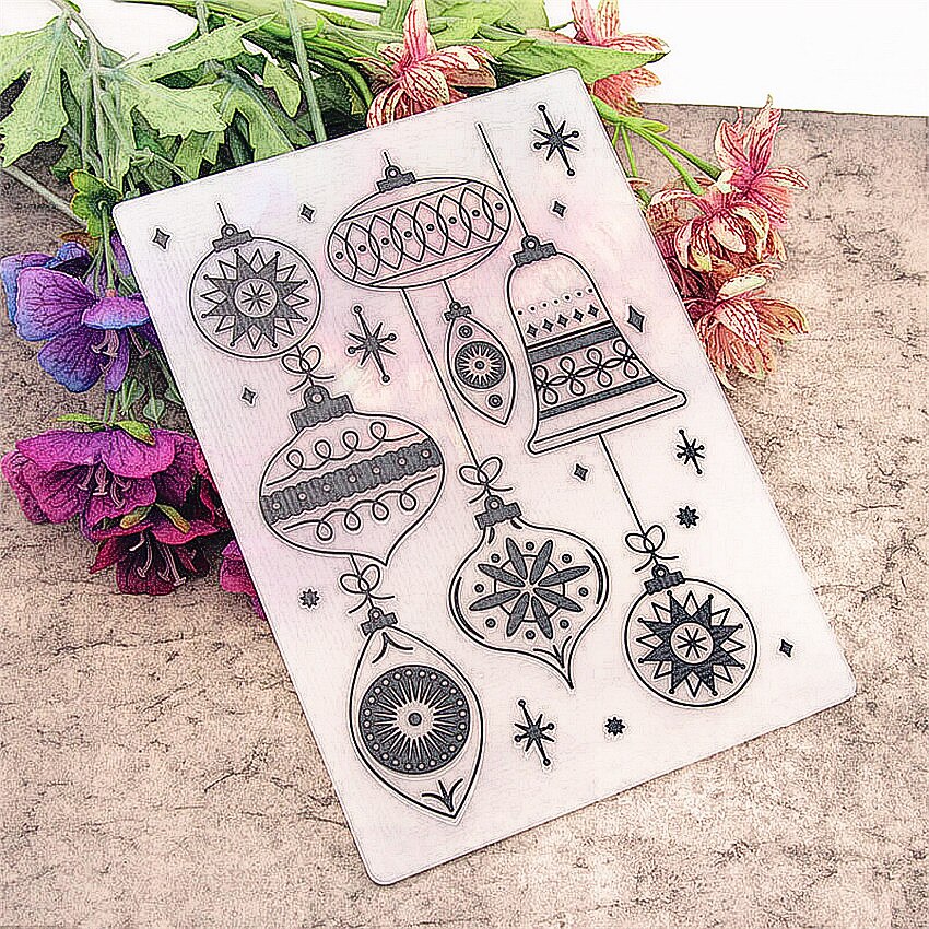 plastic Easter bell template craft card making paper card album wedding decoration Embossing folders