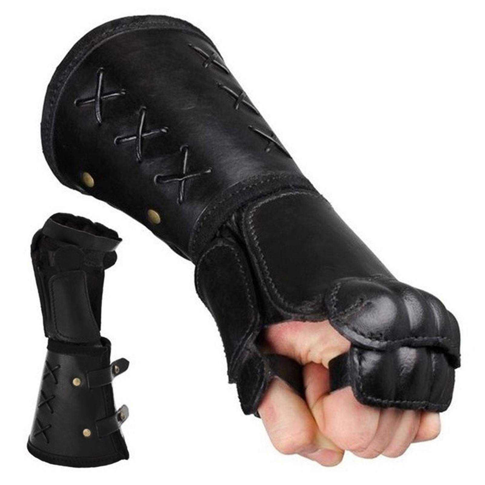 Boxing training wrist palm protector Medieval steampunk men's arm guards boxing gloves retro hand guards