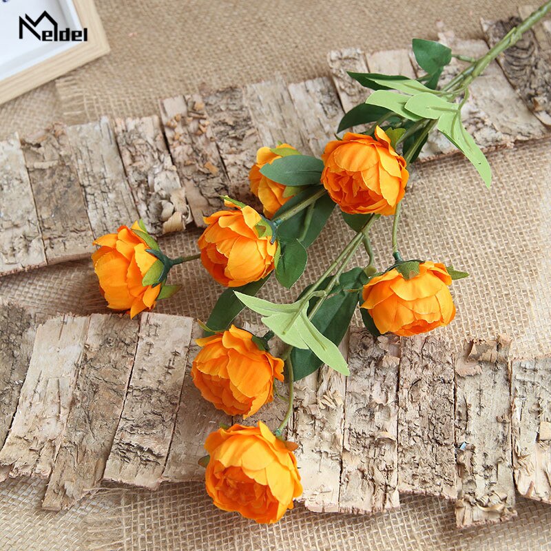 7 Heads Big Artificial Peony Flowers Long Stalk Silk Flowers Peonies Wedding Centerpieces Table Home Decorative Hanging Flowers