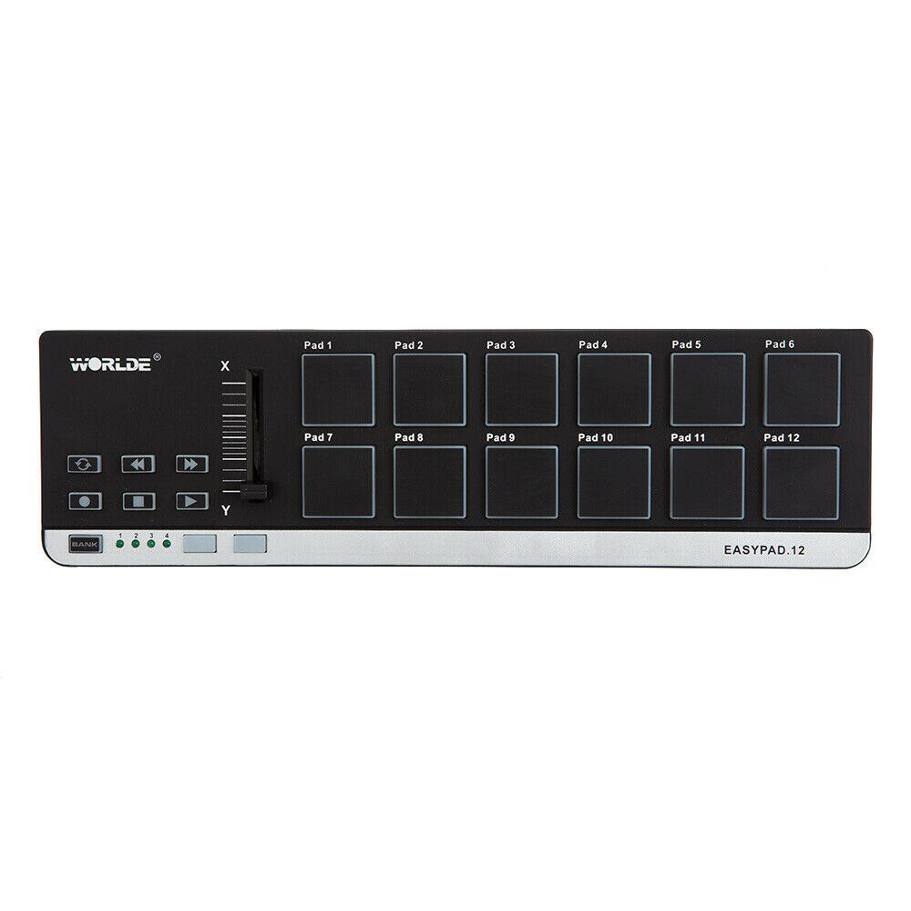 Worlde – contrôleur Midi pour clavier de Piano Easypad.12, Instrument de musique, Interface de tambour
