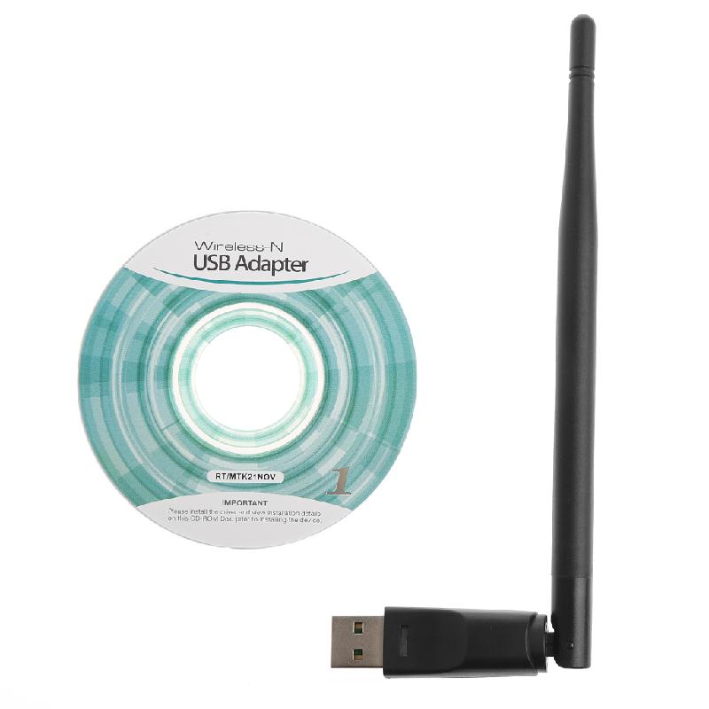 ANENG noir 150 Mbps 802.11n/g/b USB réseau LAN Dongle WiFi sans fil adaptateur 5dBi antenne