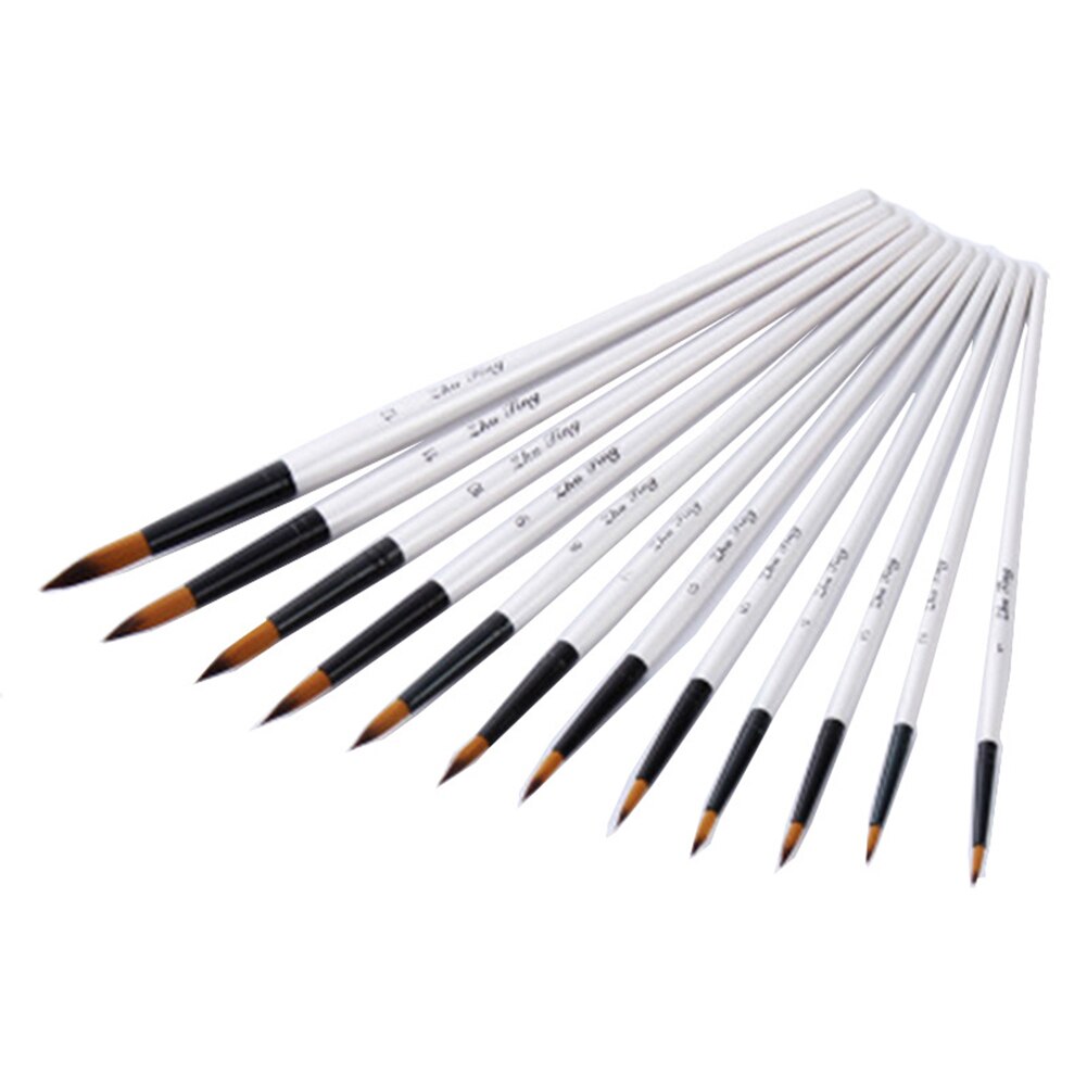 12Pcs/Set Artist Paint Brushes for Acrylic Watercolor Oil Painting Art Craft Kit