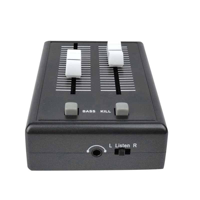 Mini Dj Mixer Console 2 Kanaals Audio Mixer Console Voor Telefoon/Computer/Laptop/Dvd