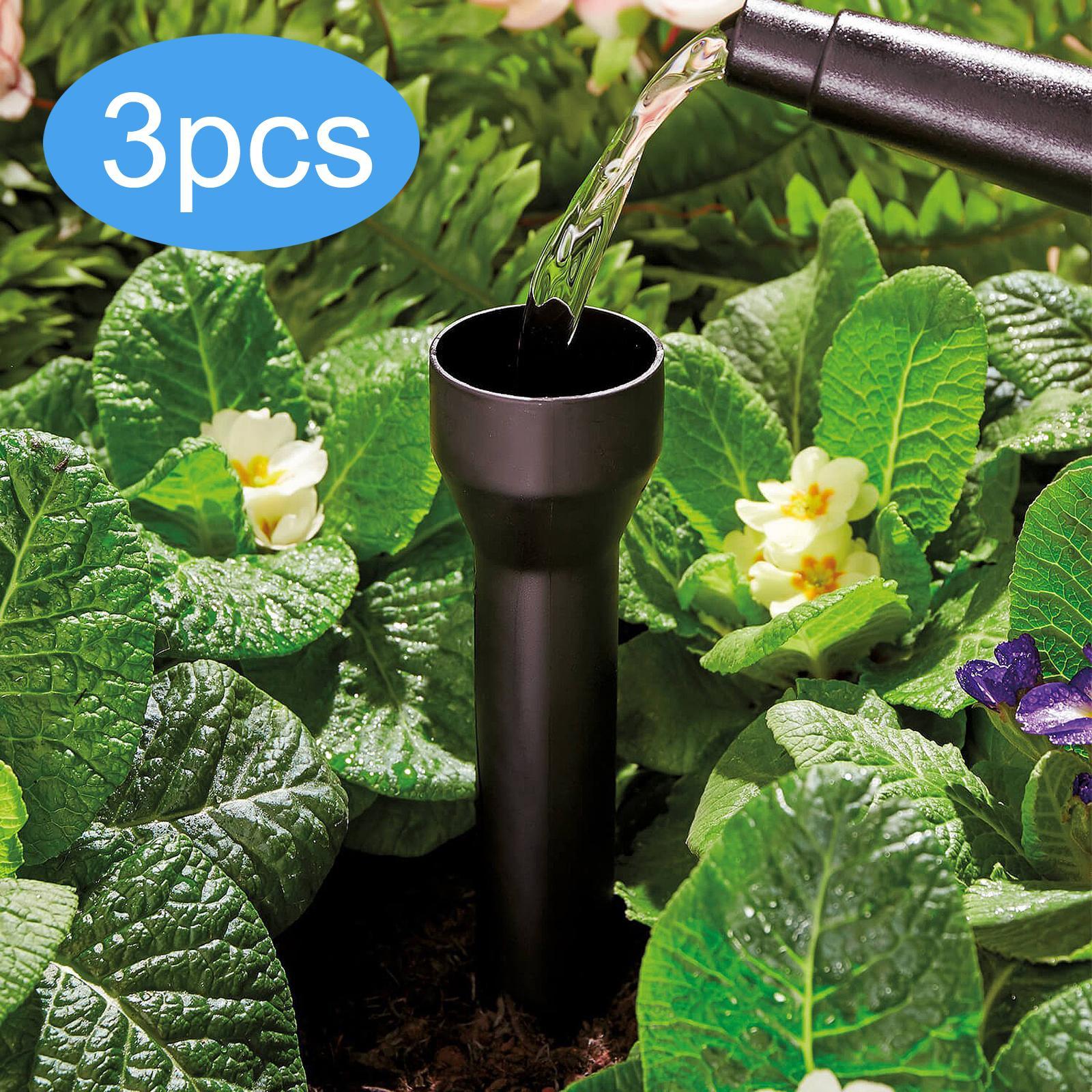 Estacas de riego por goteo profundo, goteros de riego, alimentador de agua, estaca, herramienta de jardinería, pinchos de riego y fertilización de raíces, 3 piezas