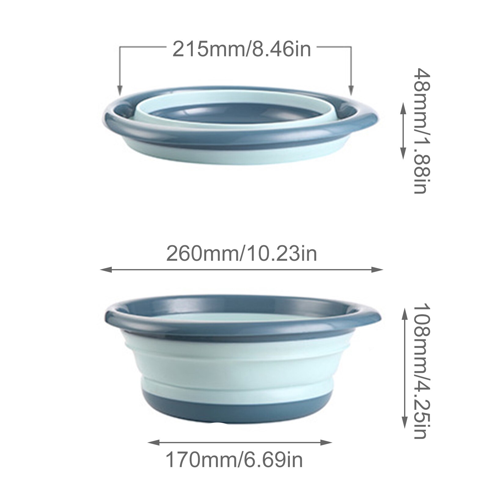 Folding Basin Outdoor Travel Portable Basins Washing Face Laundry Vegetable Washing Basin Foldable Basins