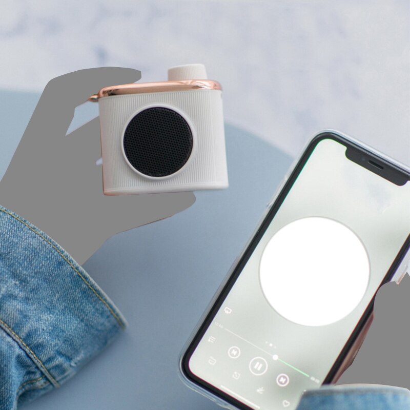 Wireless Mini Translator Bluetooth Speaker Portable Translation Device Intelligent Voice Pink