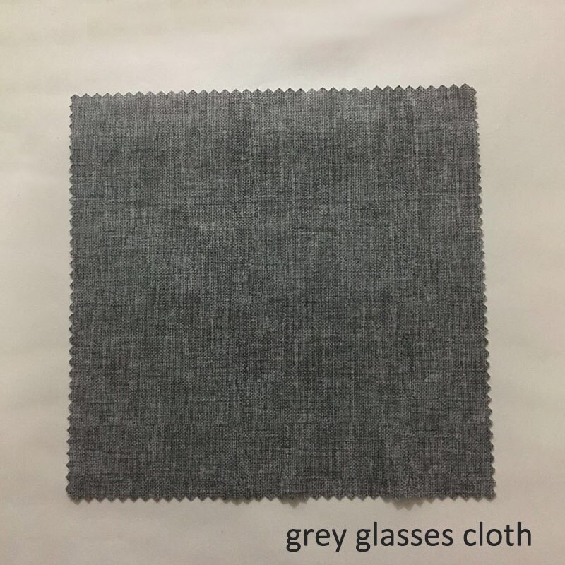 Frisse stijl brillenkoker leesbrillen accessoires draagbare zonnebrillendoos brillen beschermhoes harde brillenzak retro: Grijze brillendoek