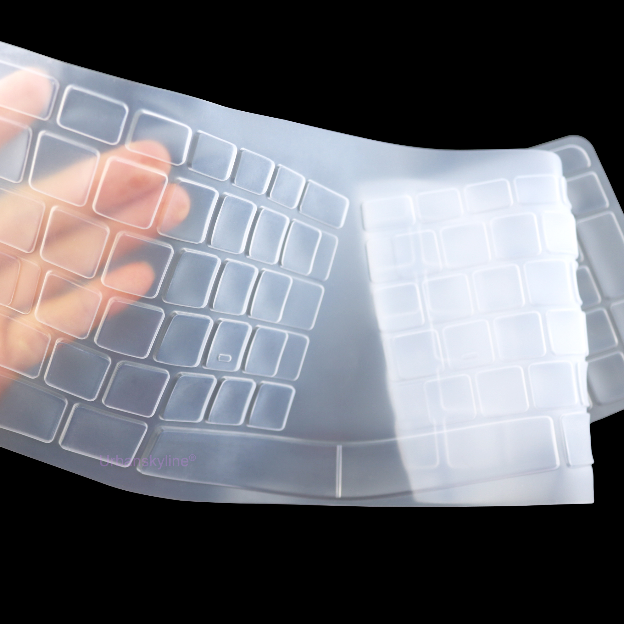 for Ergo K860 Keyboard Cover for Logitech ERGO K860 for logi Business Protector Skin Case Silicone Accessory TPU Black