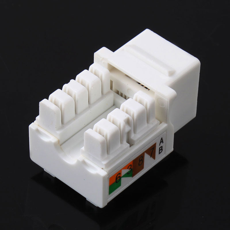 10 pz/lotto CAT6 RJ45 110 perforano giù la presa #53089 di Ethernet della rete Keystone