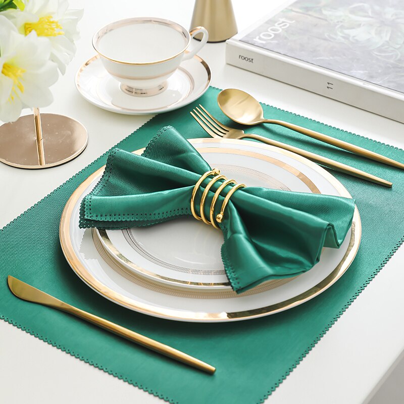 Gold Round Plate Set Ceramic Dinner Plates Brief N... Grandado