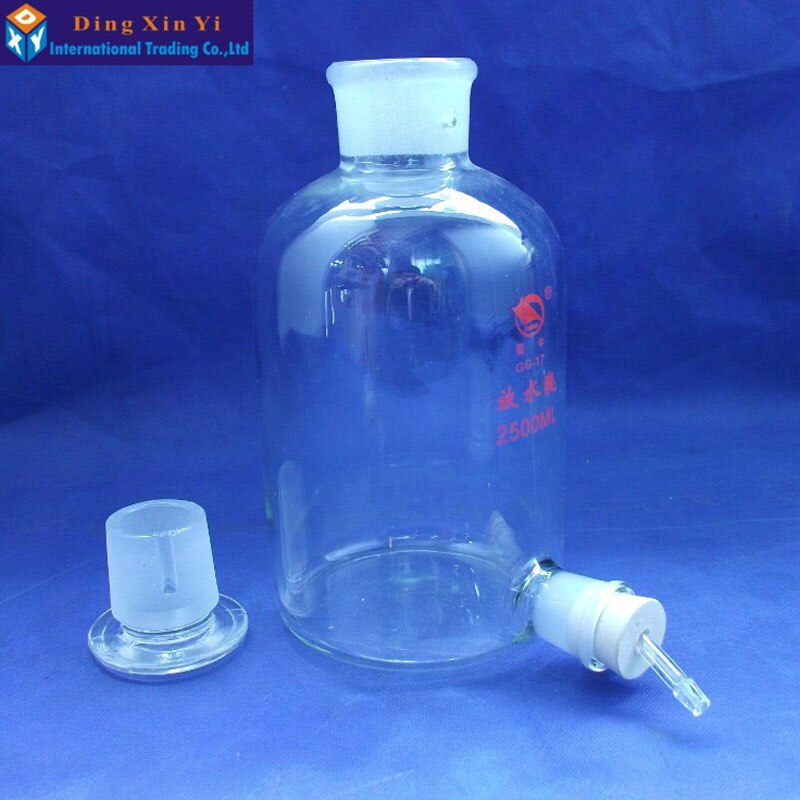2500ml 1pc/lot Glass Stoppered Bottles aspirator bottle distilled water bottle