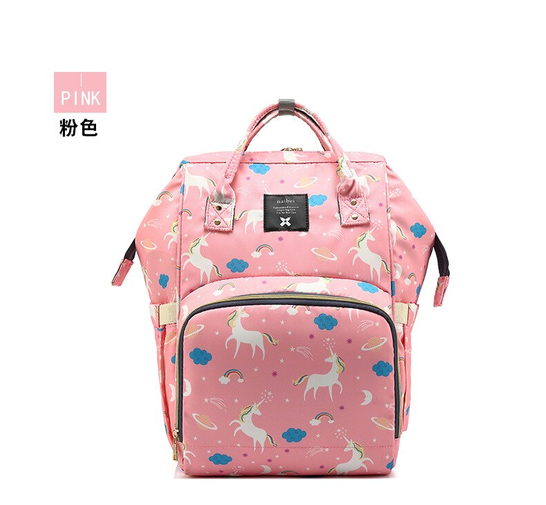 Saco da mãe mochila dos alunos da escola primária confortável grande capacidade multi-funcional moda viagem saco impermeável: My Little Pink