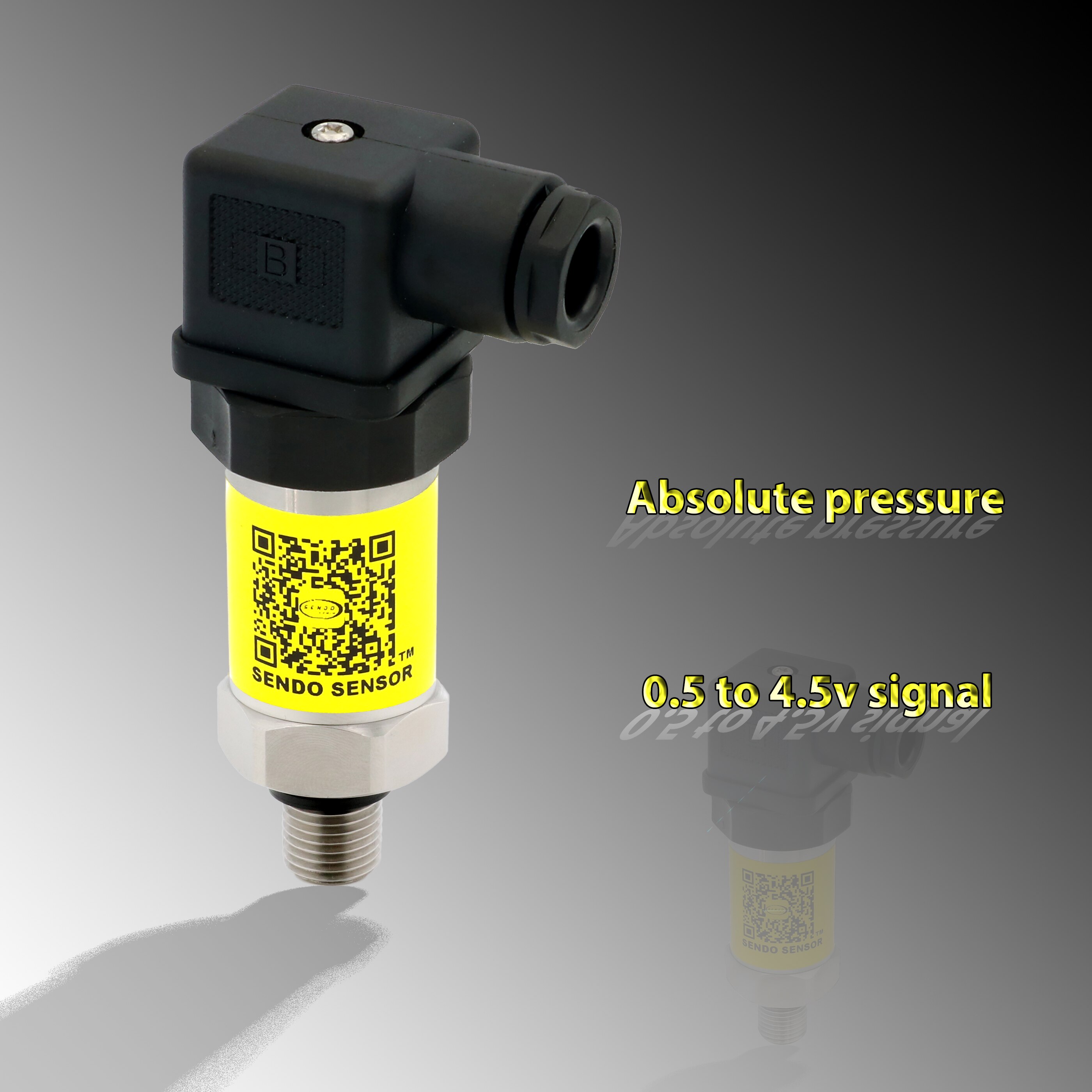 0.5 4.5v absolut tryksensor , 5v tryktransducer, rækkevidde 1 bar , 1.6 bar , 4 bar , 6 bar , 10 bar , 16 bar , 25 bar absolut