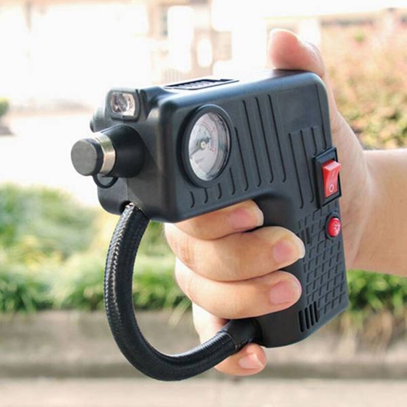 Draagbare Bandenpomp - Snoerloze 12V Compressor met LED Licht voor Auto's & Motoren