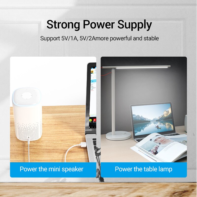 Drag Usb Naar Dc 3.5Mm Power Kabel Usb A Male Naar 3.5 Jack Adapter 5V Supply Charge Kabel connector Voor Usb Hub Mini Speaker Fan