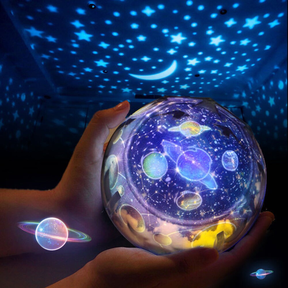 LED Projector Star Moon G-alaxy Night Light For Children Kids Room Sky Rotating Bedroom Decor Nursery Nightlight Baby Lamp