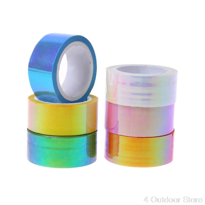 Ritmische Gymnastiek Decoratie Holografische Rg Prismatic Glitter Tape Hoops Stok S15 20