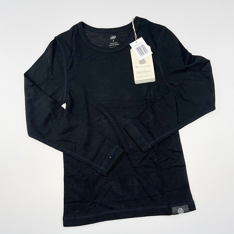 Chemise homme et enfant, mérinos, 200 laine mérinos, couche de Base, manches longues, séchage rapide, sous-vêtements thermiques, taille américaine, 100%