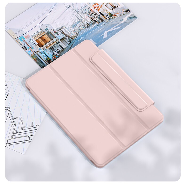 Husă magnetică pentru xiaomi pad 5 husă pentru mi pad 5 5 pro funda pentru trezirea și somnul automată susține încărcarea creionului: Roz