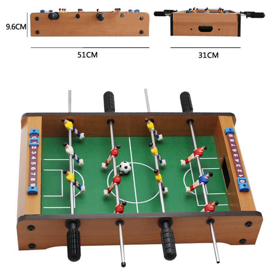51*31*7cm bordfodbold maskine børn legetøj desktop fodbold bord fodbold bord fodbold brætspil balle baby fodbold fodbold
