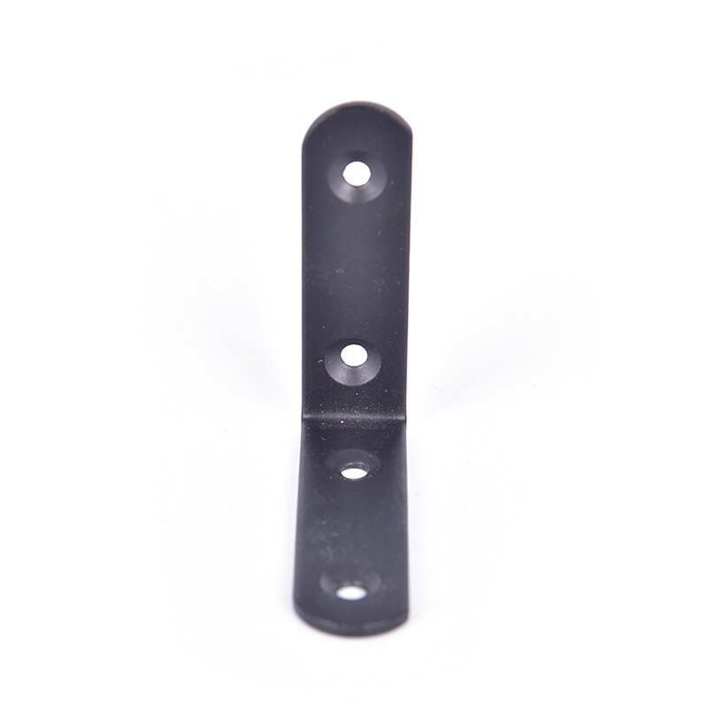 Thickened Stainless Steel,laminate Support, L Shape Fixed Bracket Connector, 90 Degree Right Angle, Black Corner Code