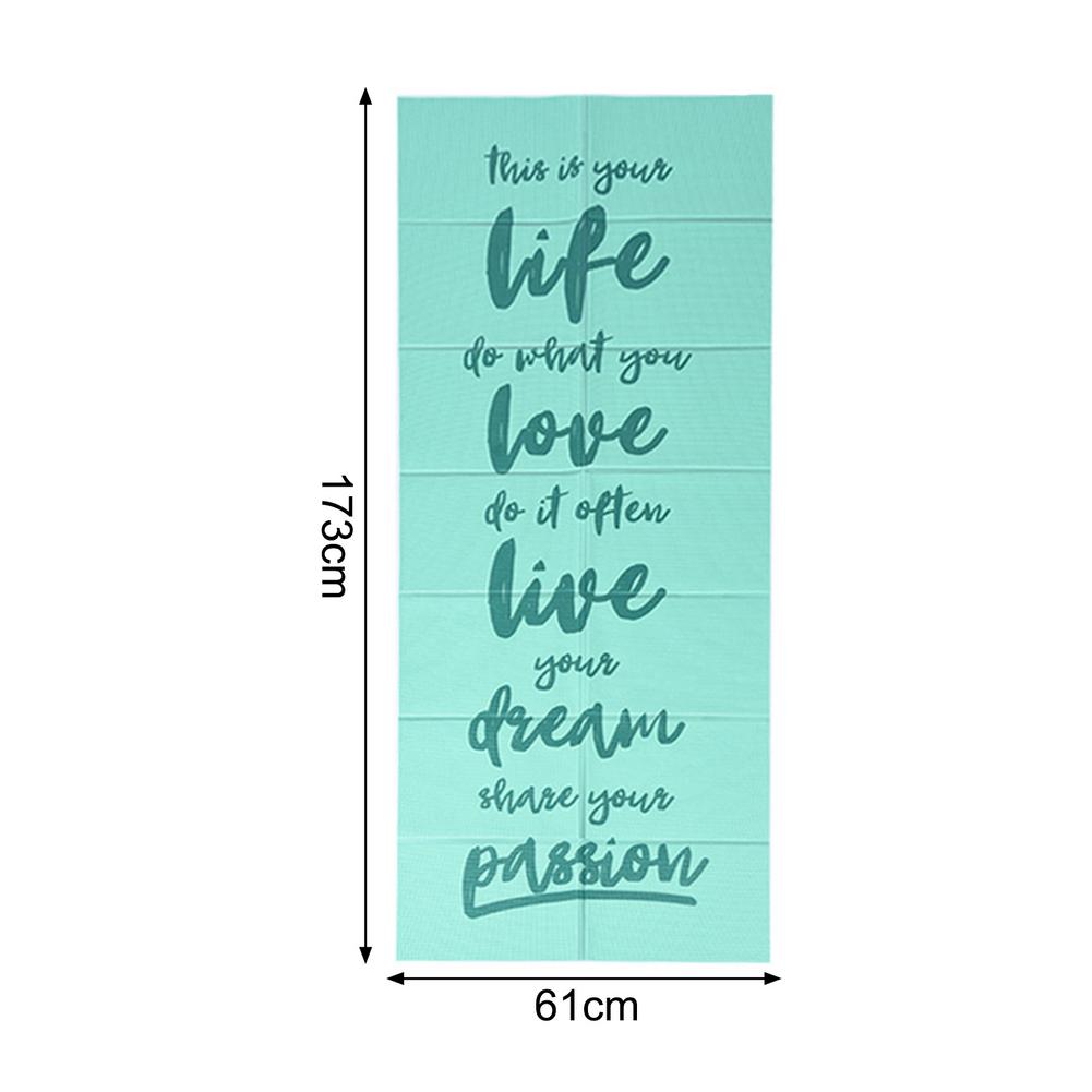 Folding EVA Yoga Pose Mat With Position Line Non Slip Carpet Mat For Beginner Environmental Fitness Gymnastics Mats With Bag