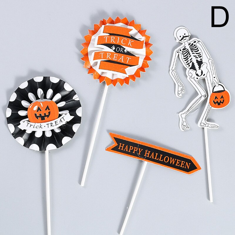 Decoración Para tarta de Halloween, signo de inserción, decoración para de Halloween, decoración para tarta, postre, calabaza: D