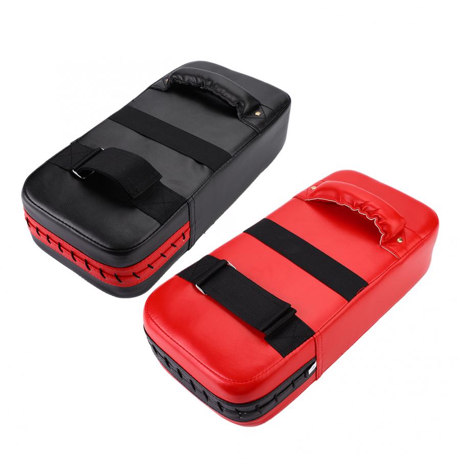 1 Uds bolsa para golpes de boxeo almohadilla arena bolsa Fitness Taekwondo MMA almohadilla de patada de mano PU cuero equipo de entrenamiento Muay Thai pie Target S