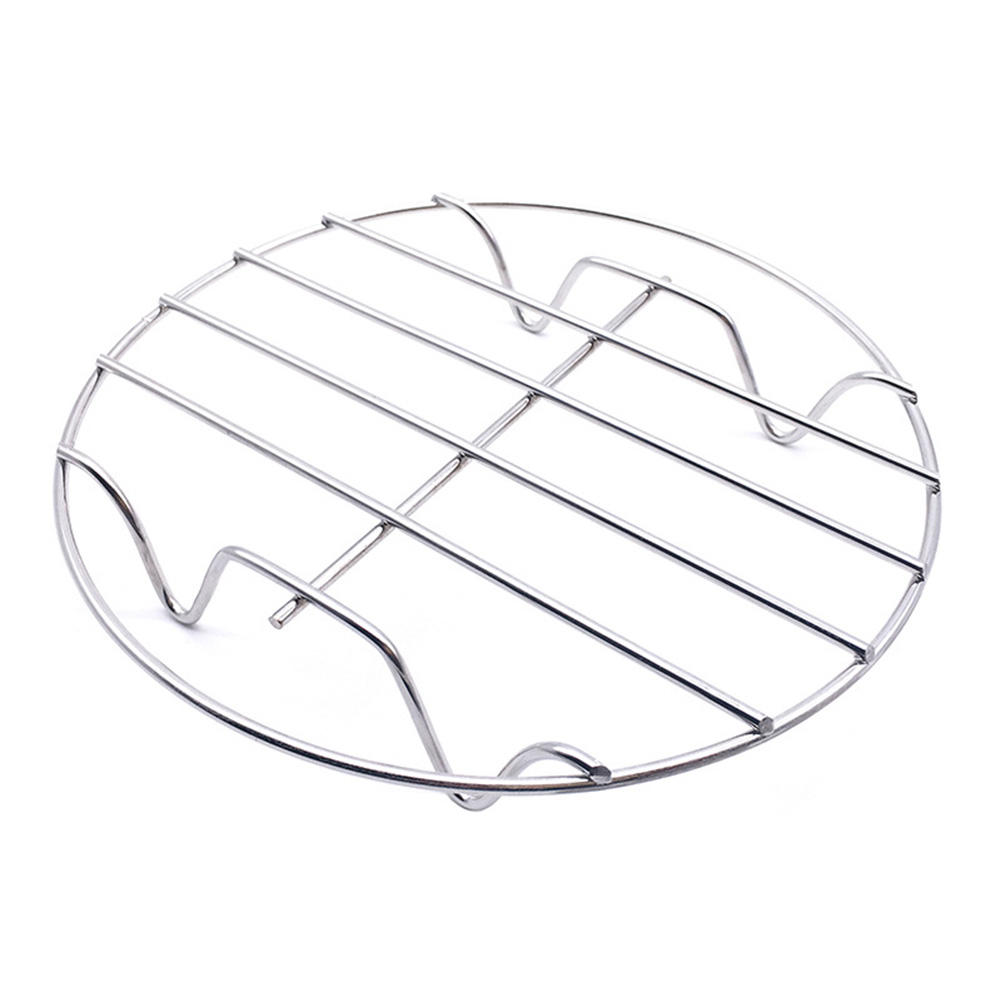 Ronde Braadrek Lucht Friteuse Accessoires Rvs Kookrek Rond Keuken Staal Enkellaags Grill Raster 17.5Cm: Licht Groen