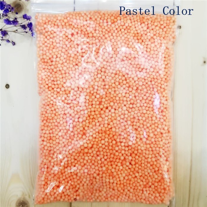 10000 stücke ~ 16000 stücke 2-3,5mm 4-6mm Polystyrol Styropor Kunststoff Pastell Schaum Mini Perlen ball DIY Schleim Assorted Farben Dekoration: 2-3.5mm Orange
