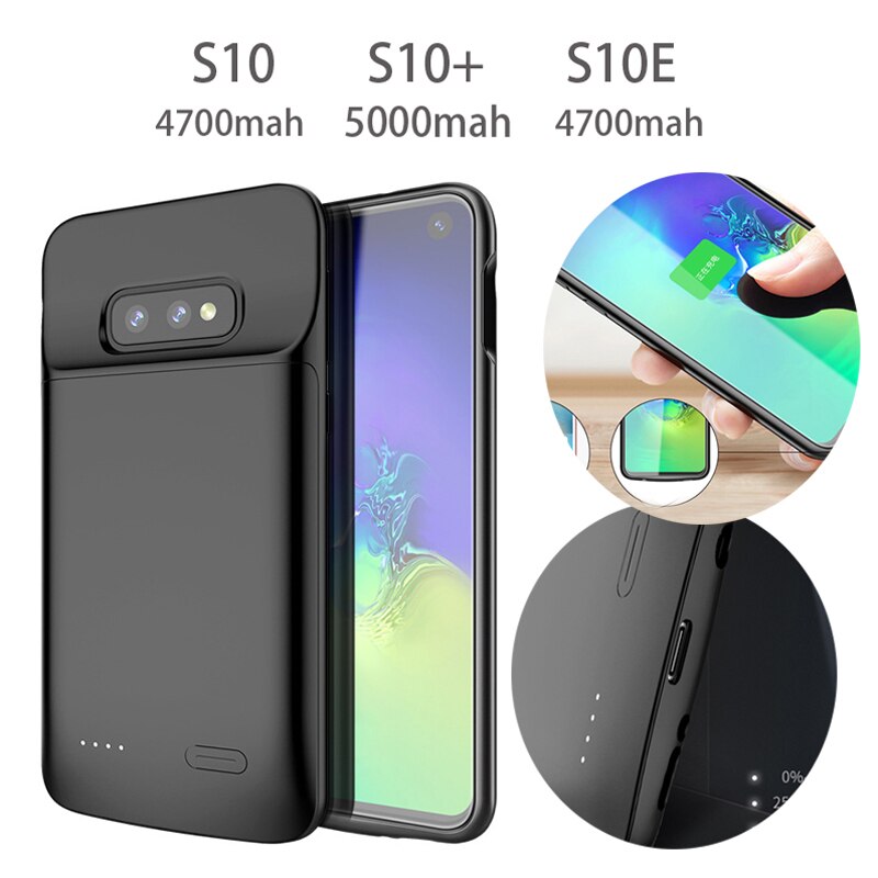 Ultradunne Batterij Case Voor Samsung Galaxy S10 S10e Powerbank Opladen Case Voor Samsung Galaxy S10 Plus Batterij Oplader case