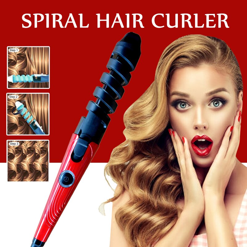 Hair Curler Spiral Curling Iron Electric Curlers Machine Hair Straightener Curling Wand Hair Iron Styling Tools