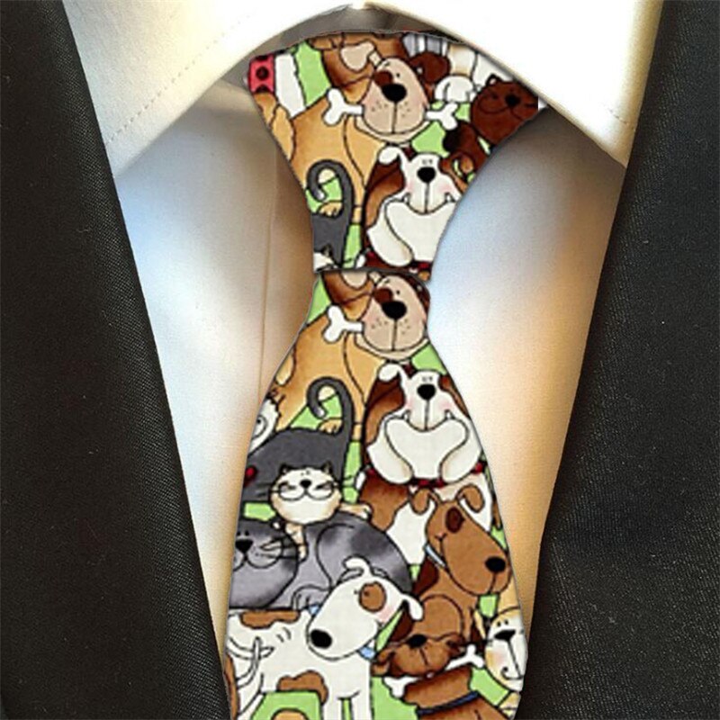 Klassiske polyester mænd slips printe hals slips 8cm blomster sjove slips til mænd formelt jakkesæt bryllupsfest gravatas