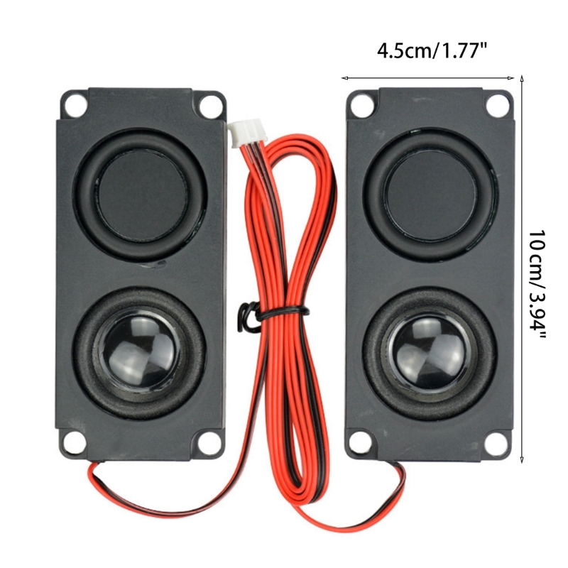 2 Stück Lautsprecher 5 Watt 8 Ohm Mini-Audio-Lautsprecher mit Einzellautsprecher-Membran, gute Klangqualität,