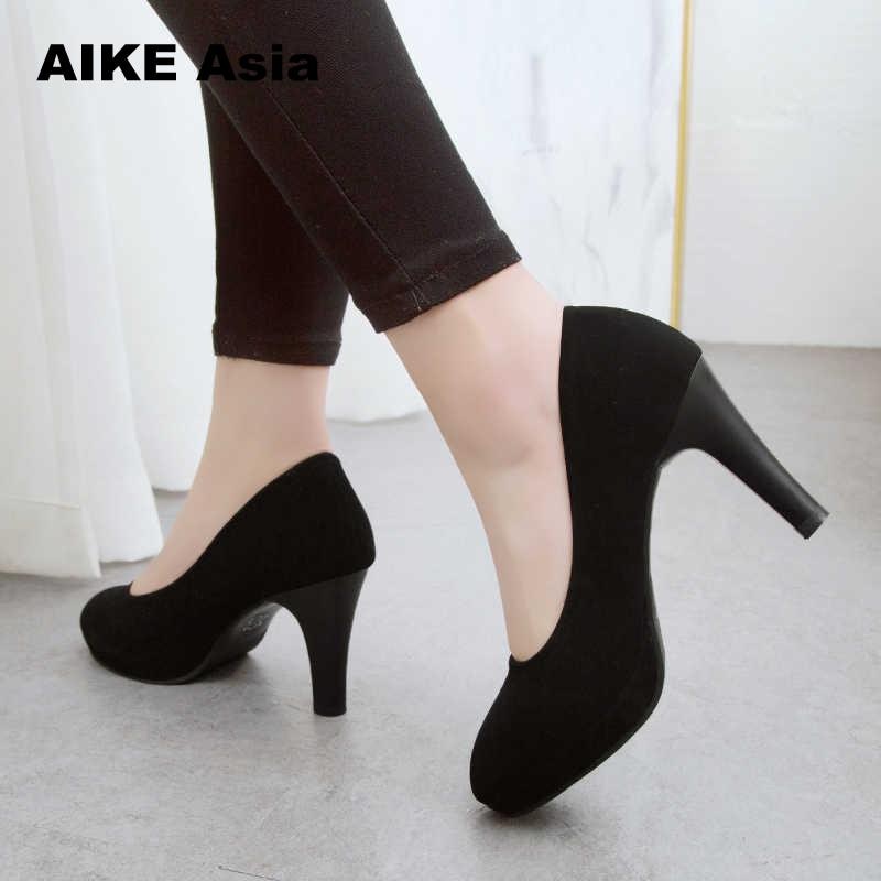 woman Pumps autumn thick heel shoes ol high-heeled shoes female the trend of ultra high heels female shoes