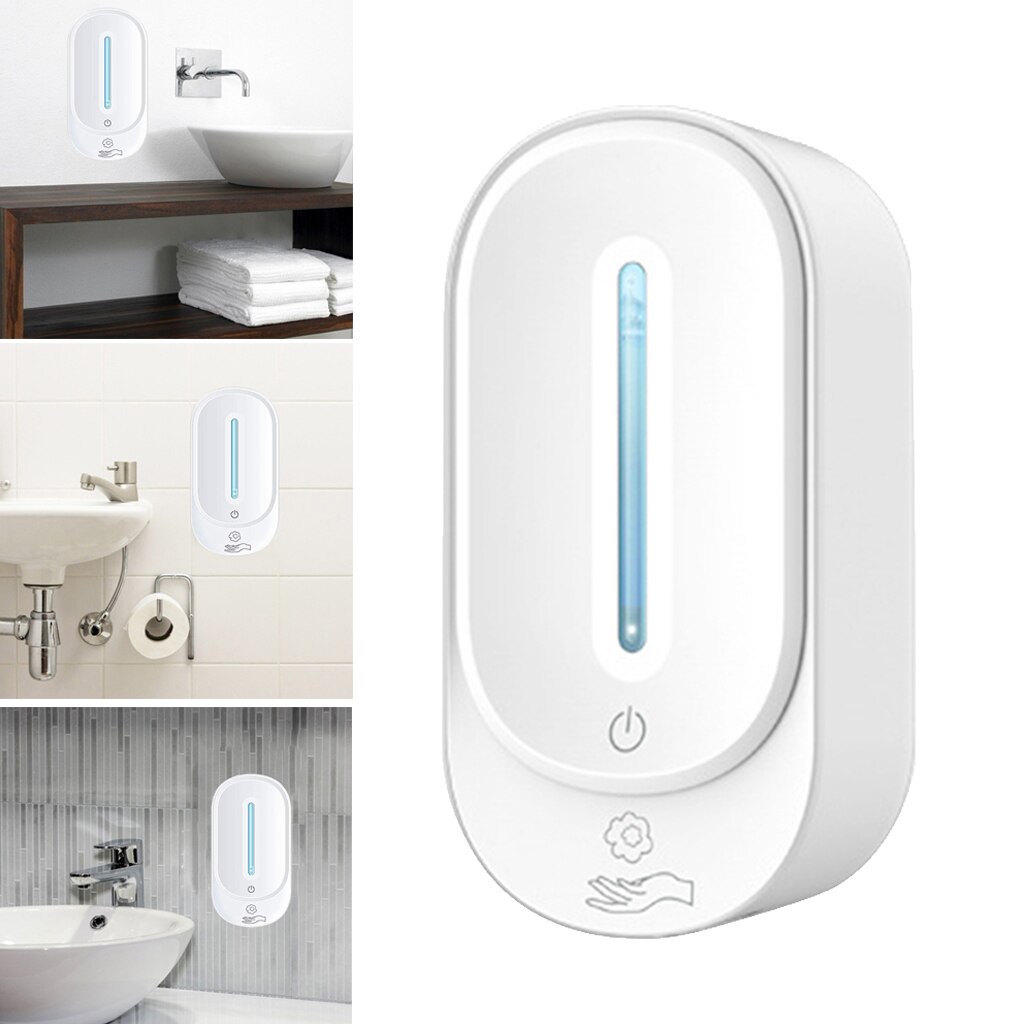 Dispensador de jabón automático para colgar en la pared, desinfectante de manos para el Hogar, baño y cocina, 350ml