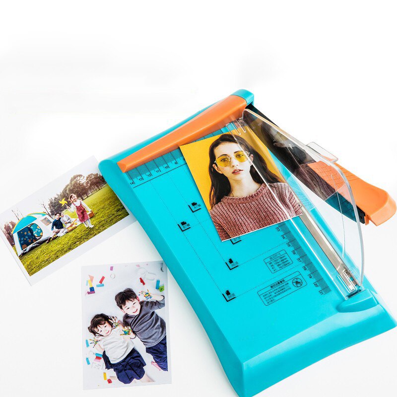 Small paper cutter, heavy-duty manual paper cutting equipment, ceramic thick layer mini paper cutter, paper cutter 13035