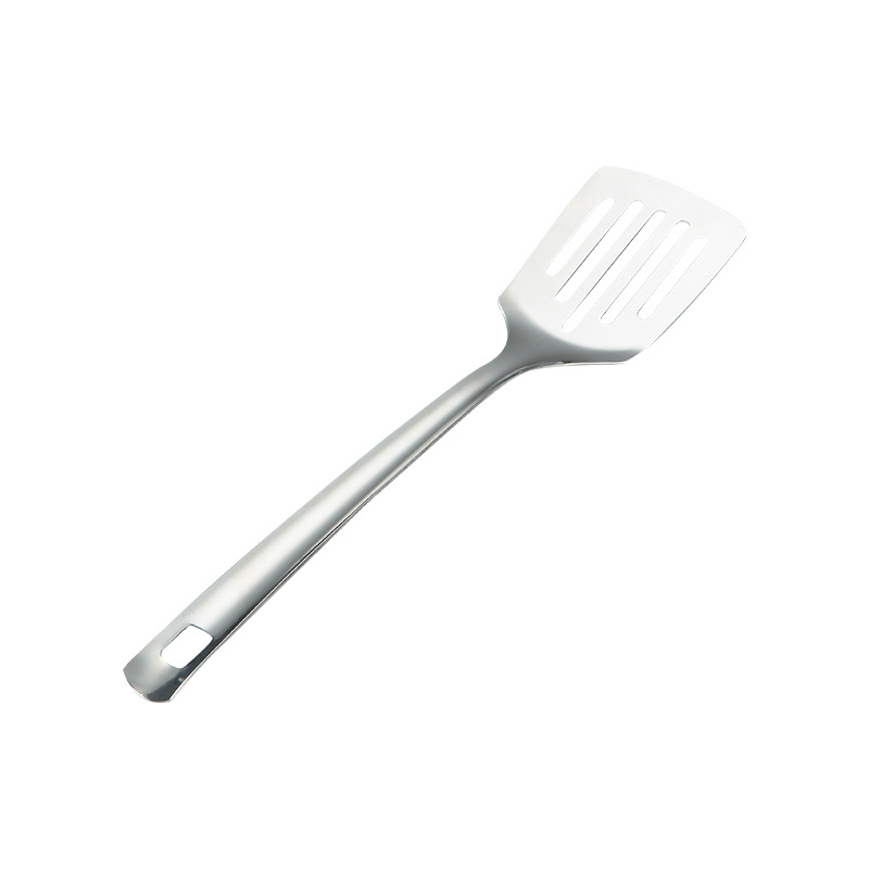 Utensílios de cozinha de aço inoxidável, polido, pendurado, prata, escorredor, sopa, fritura, espátula, acessórios domésticos simples: Verde claro