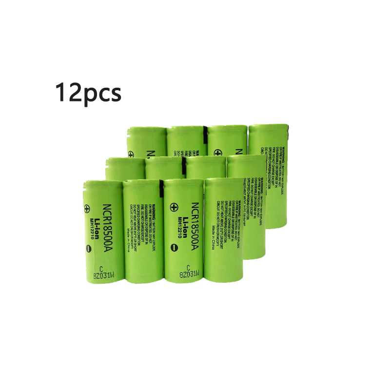 High 3.7 V NCR 18500A 2040mAh for Toy Flashlight Batteries, Etc: WHITE