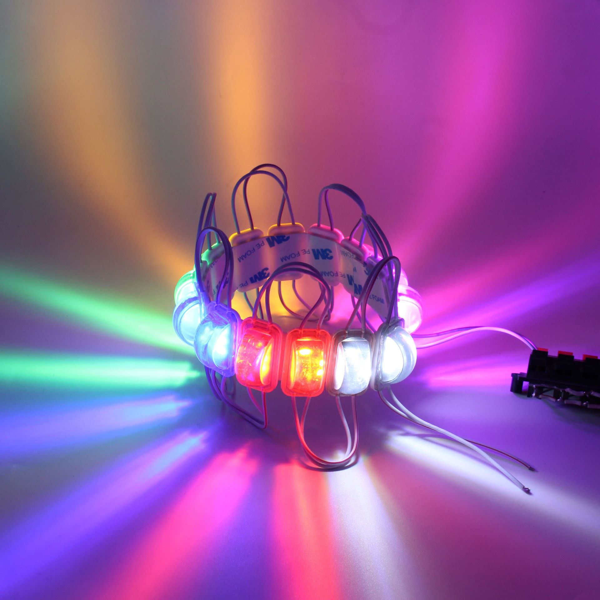 Módulo lateral de luz Led RGB IP65, resistente al agua, para publicidad, caja, camión, color rojo/Verde/azul/rosa/blanco, 12v y 24v, 20 unidades