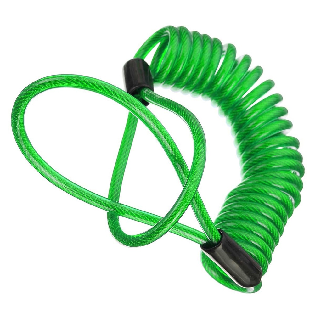 Portable Elastic Security Anti-Theft Spring Rope Motorcycle Wheel Disc Brake Lock Cable Wire