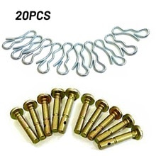 Goupilles de cisaillement pour souffleuse à neige, lot de 10 ou 20 pièces, pour artisan, 714 à 04040