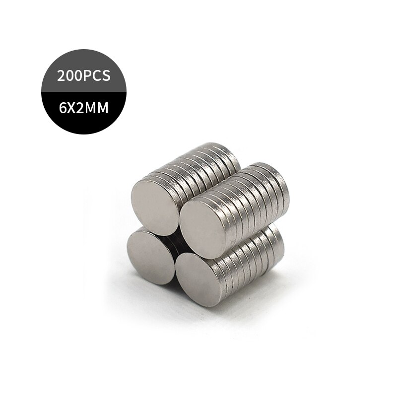 50/100/200pcs Rare Earth Neodymium Disc Magnets – 6 X 3mm (1/4 X 1/8 Inch), N35