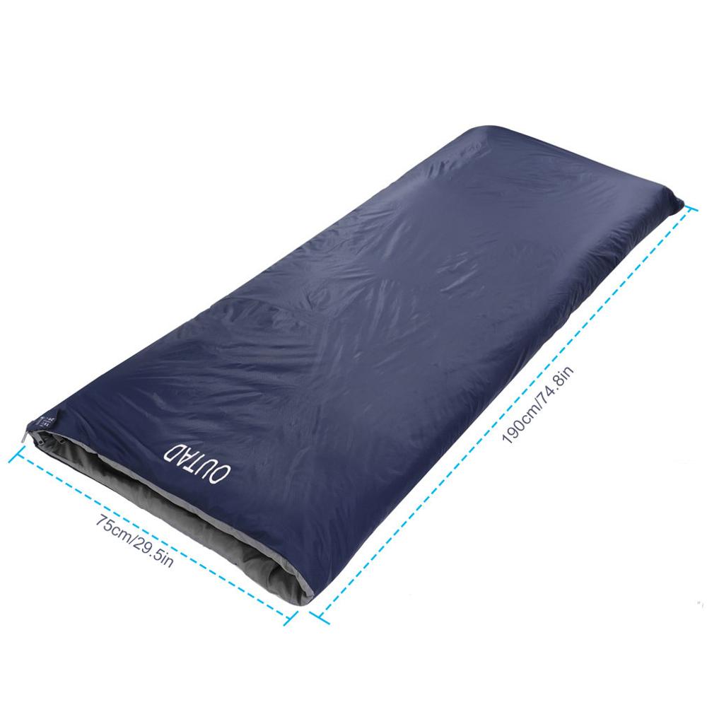 OUTAD Multifuntion Mini résistant à l'eau respirant Ultra-léger enveloppe sacs de couchage 320D pour Camping en plein air voyage randonnée: Default Title